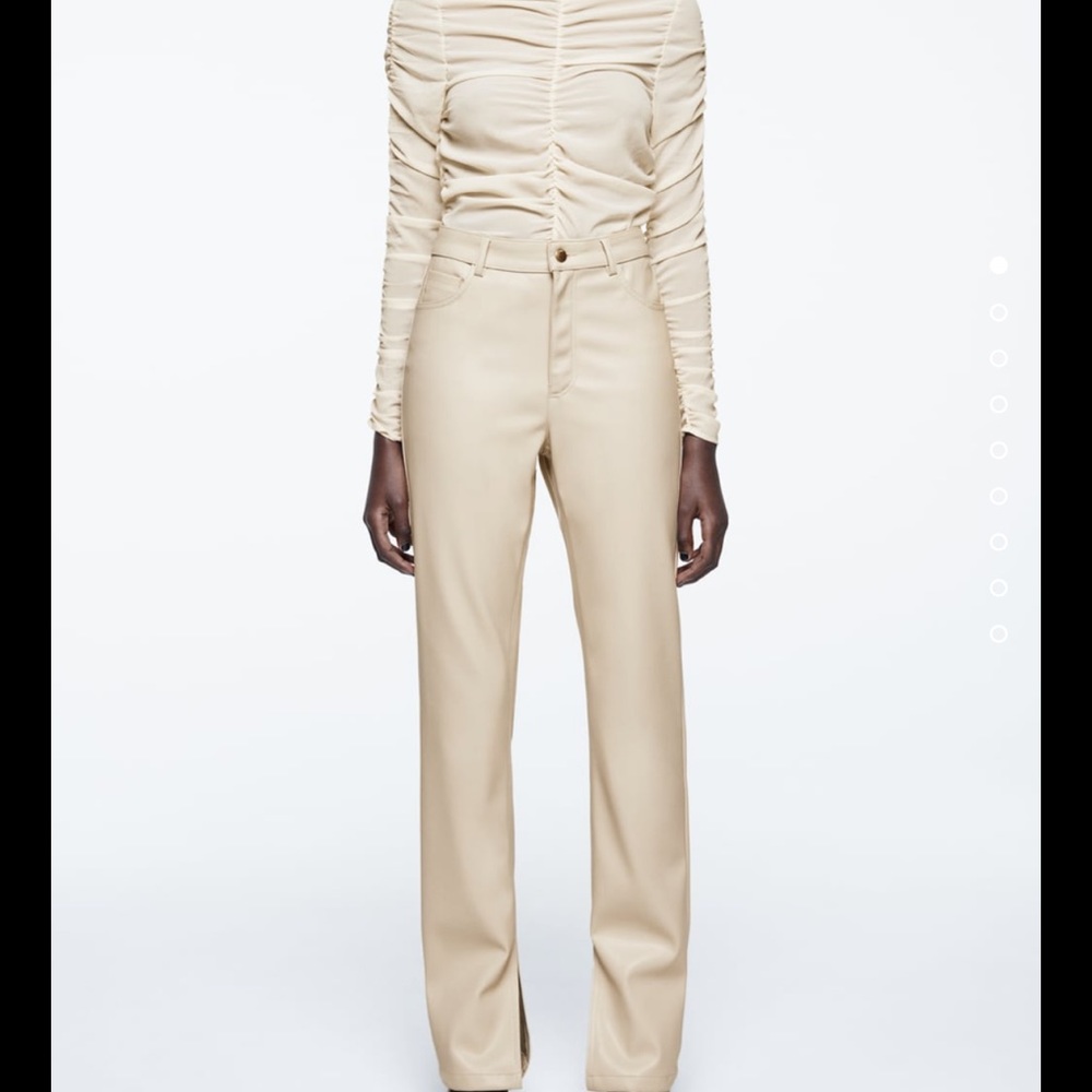Zara leather pants